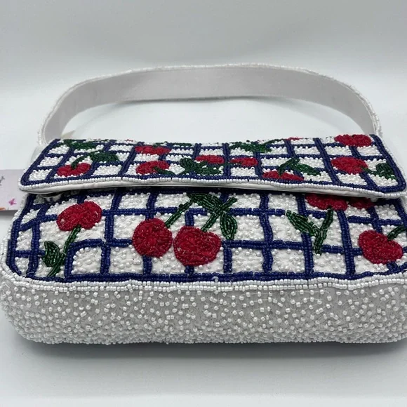 Cherry beaded bag made in India NWT TikTok Instagram Viral - Picture 3 of 8